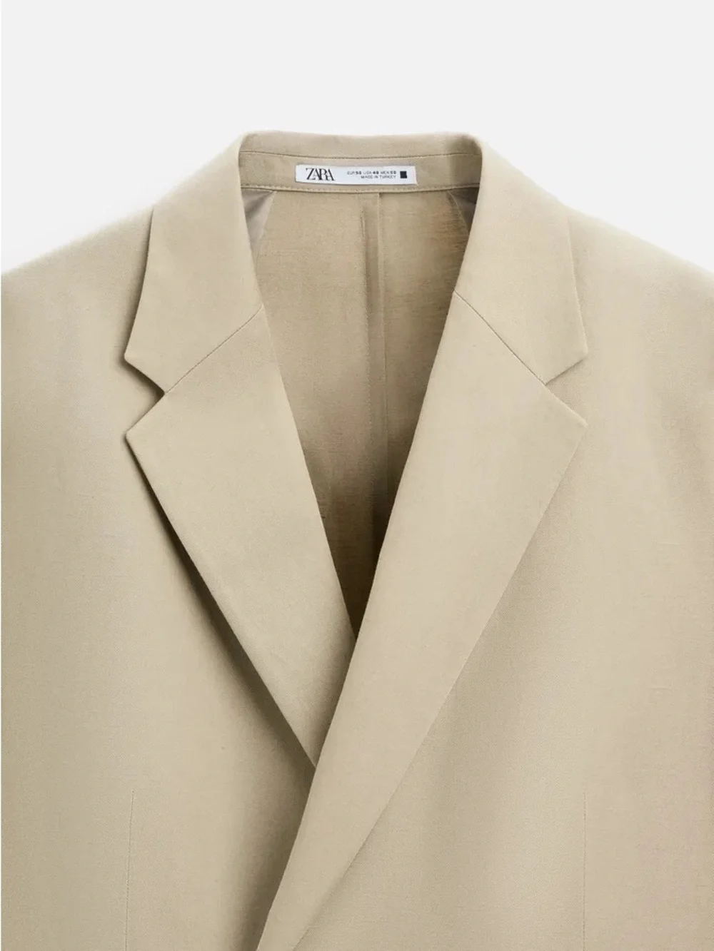 Zara cotton linen blend blazer